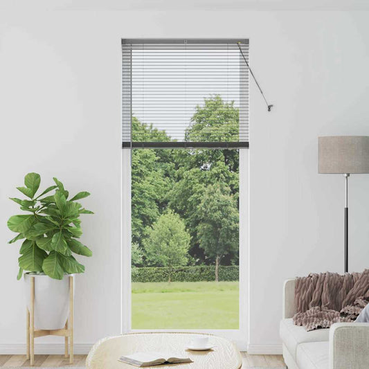 vidaXL Βενετσιάνικες Ρόδες Σκούρο Γκρι 220 x 85 εκ Αλουμίνιο