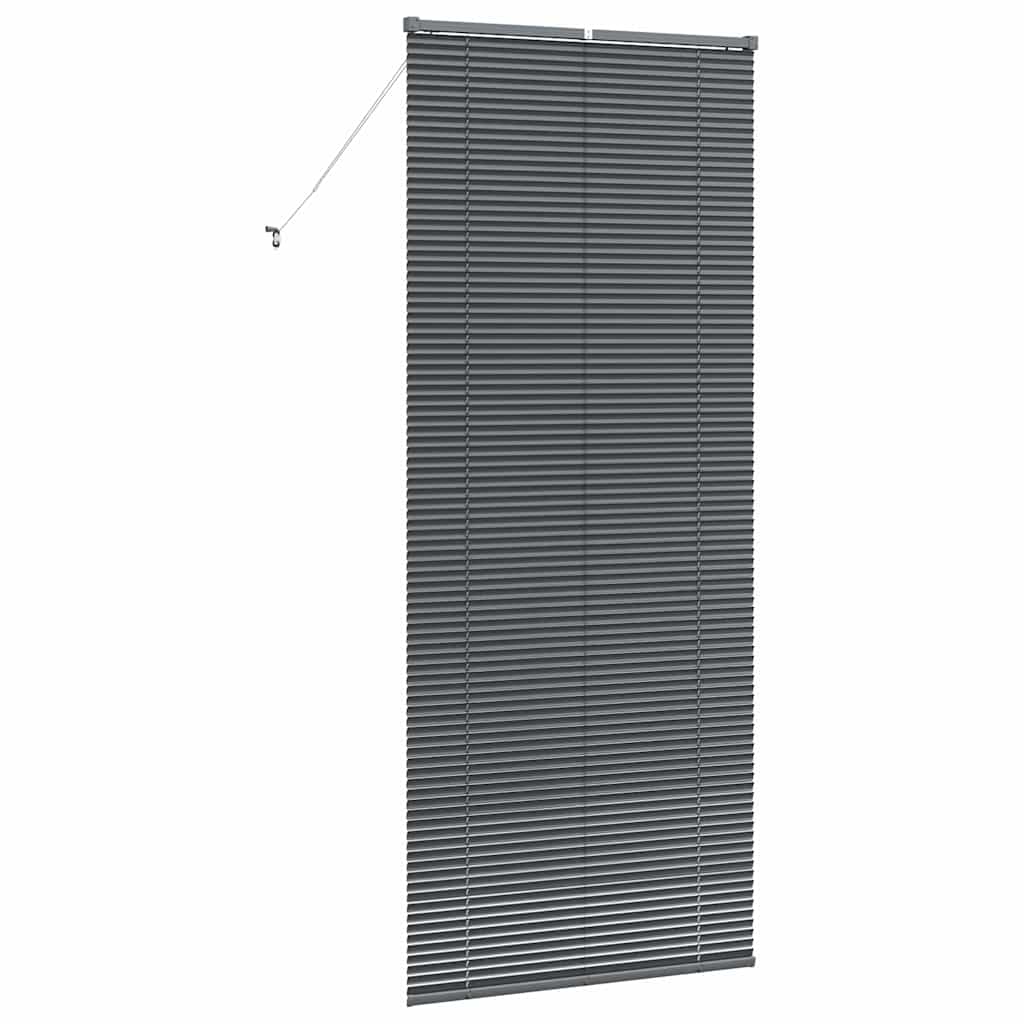 vidaXL Βενετσιάνικες Ρόδες Σκούρο Γκρι 220 x 85 εκ Αλουμίνιο