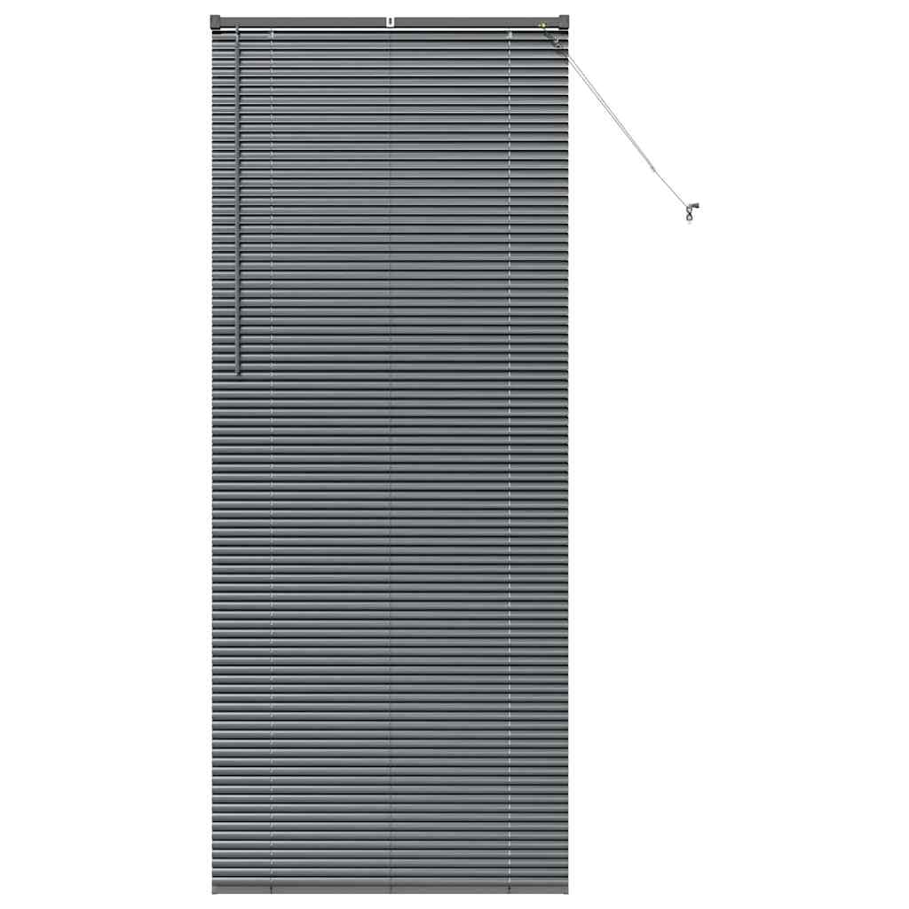 vidaXL Βενετσιάνικες Ρόδες Σκούρο Γκρι 220 x 85 εκ Αλουμίνιο