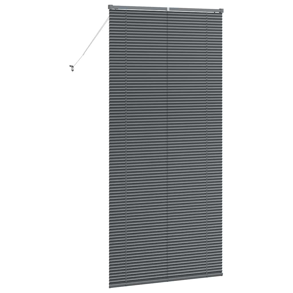vidaXL Βενετσιάνικες Ρόδες Σκούρο Γκρι 220 x 100 cm Αλουμίνιο