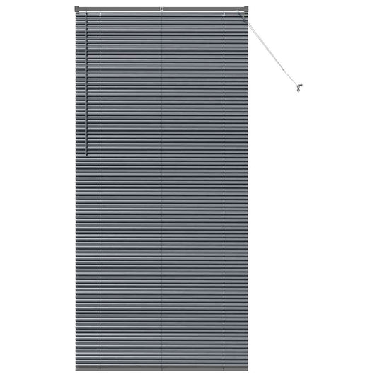 vidaXL Βενετσιάνικες Ρόδες Σκούρο Γκρι 220 x 100 cm Αλουμίνιο