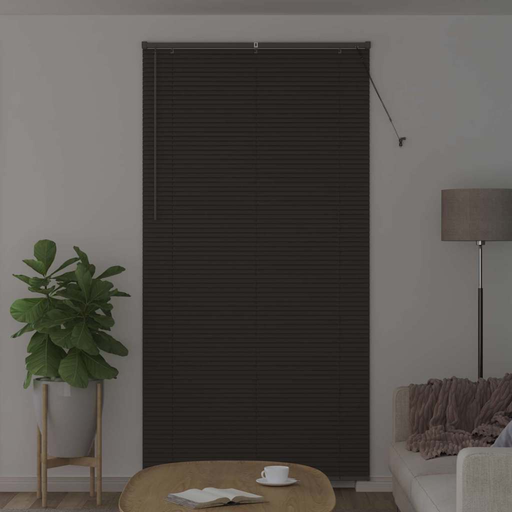 vidaXL Βενετσιάνικες Ρόδες Σκούρο Γκρι 220 x 110 cm Αλουμίνιο