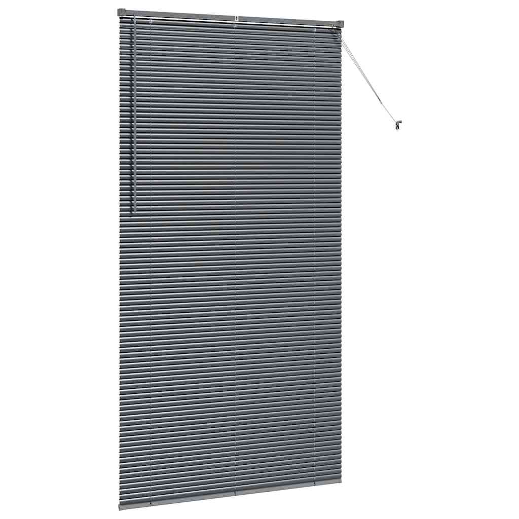 vidaXL Βενετσιάνικες Ρόδες Σκούρο Γκρι 220 x 110 cm Αλουμίνιο