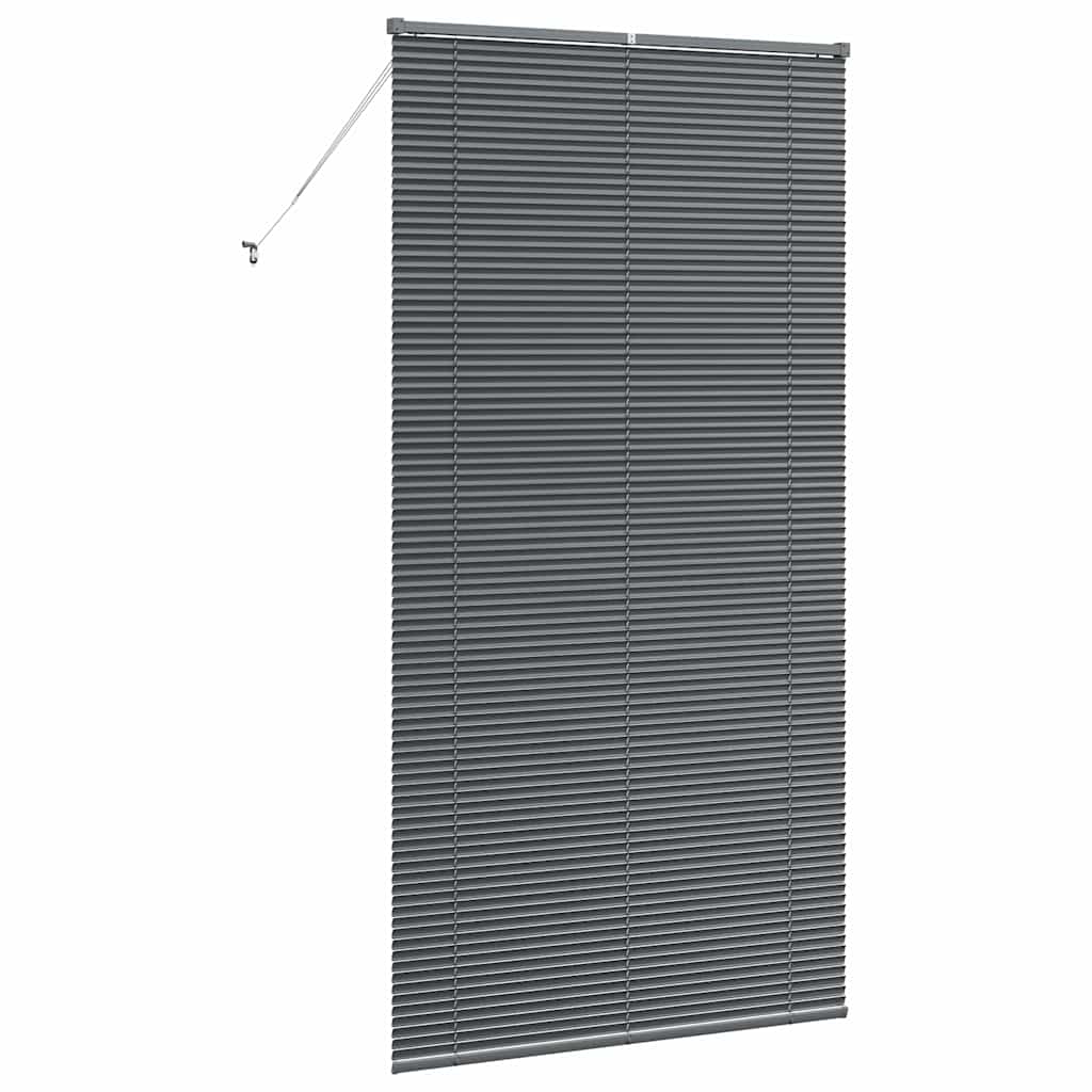 vidaXL Βενετσιάνικες Ρόδες Σκούρο Γκρι 220 x 110 cm Αλουμίνιο