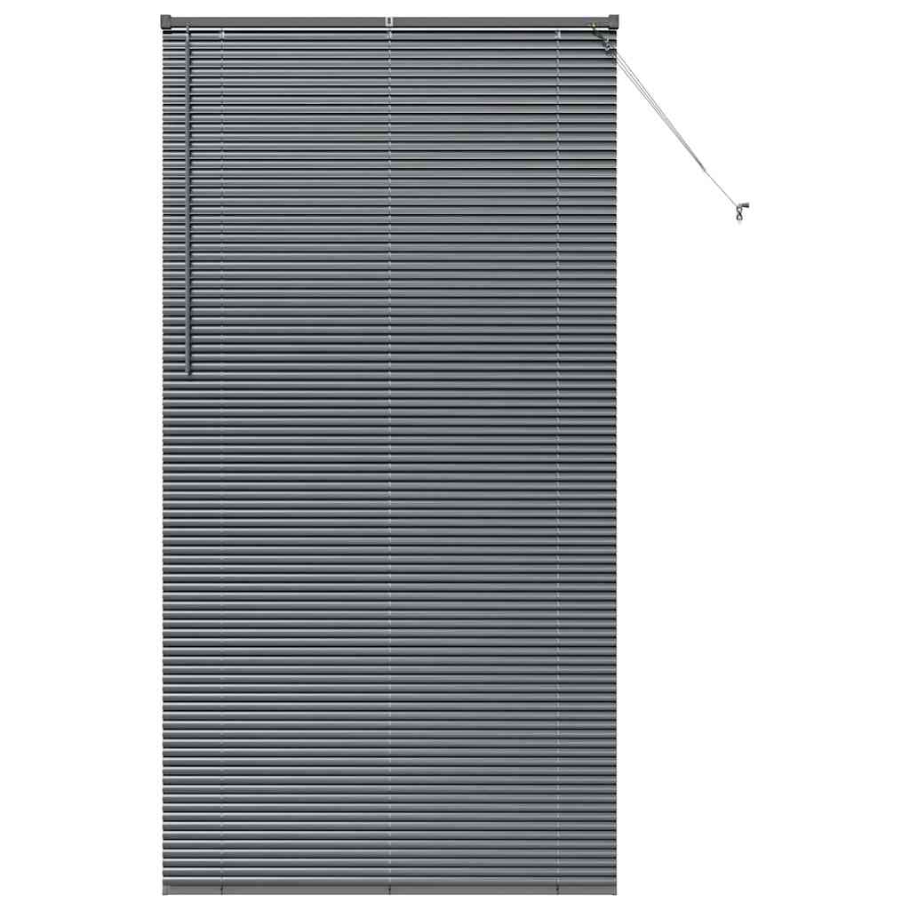vidaXL Βενετσιάνικες Ρόδες Σκούρο Γκρι 220 x 110 cm Αλουμίνιο