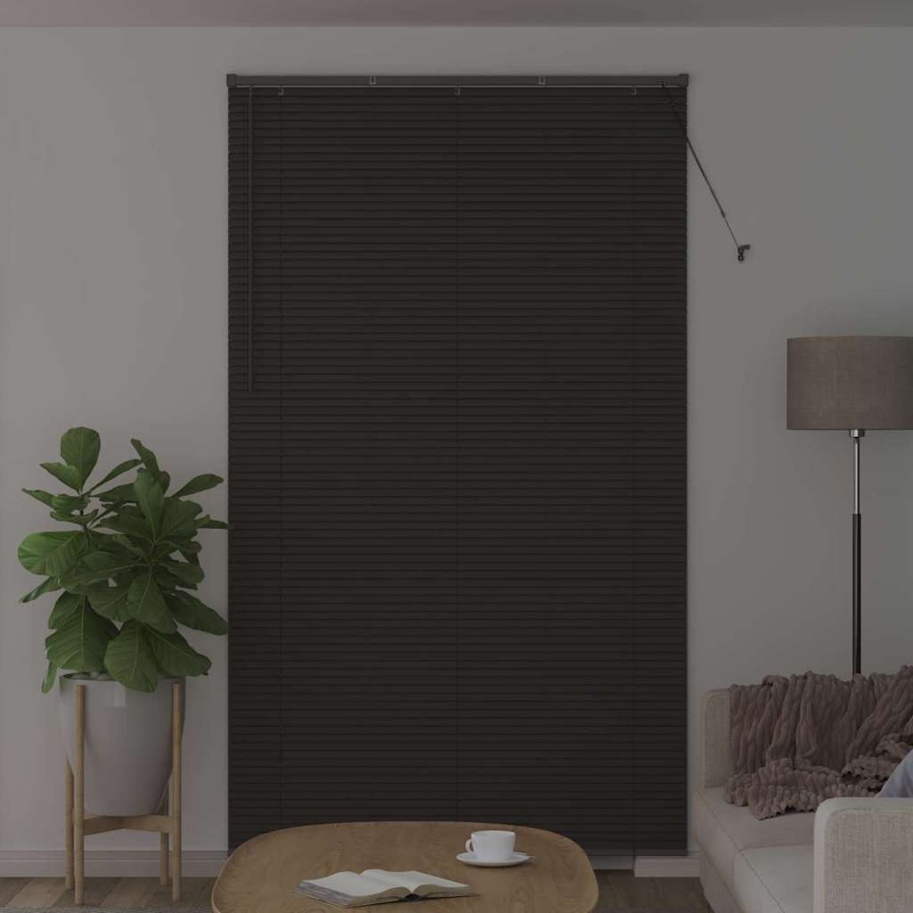 vidaXL Βενετσιάνικες Ρόδες Σκούρο Γκρι 220 x 125 εκ Αλουμίνιο