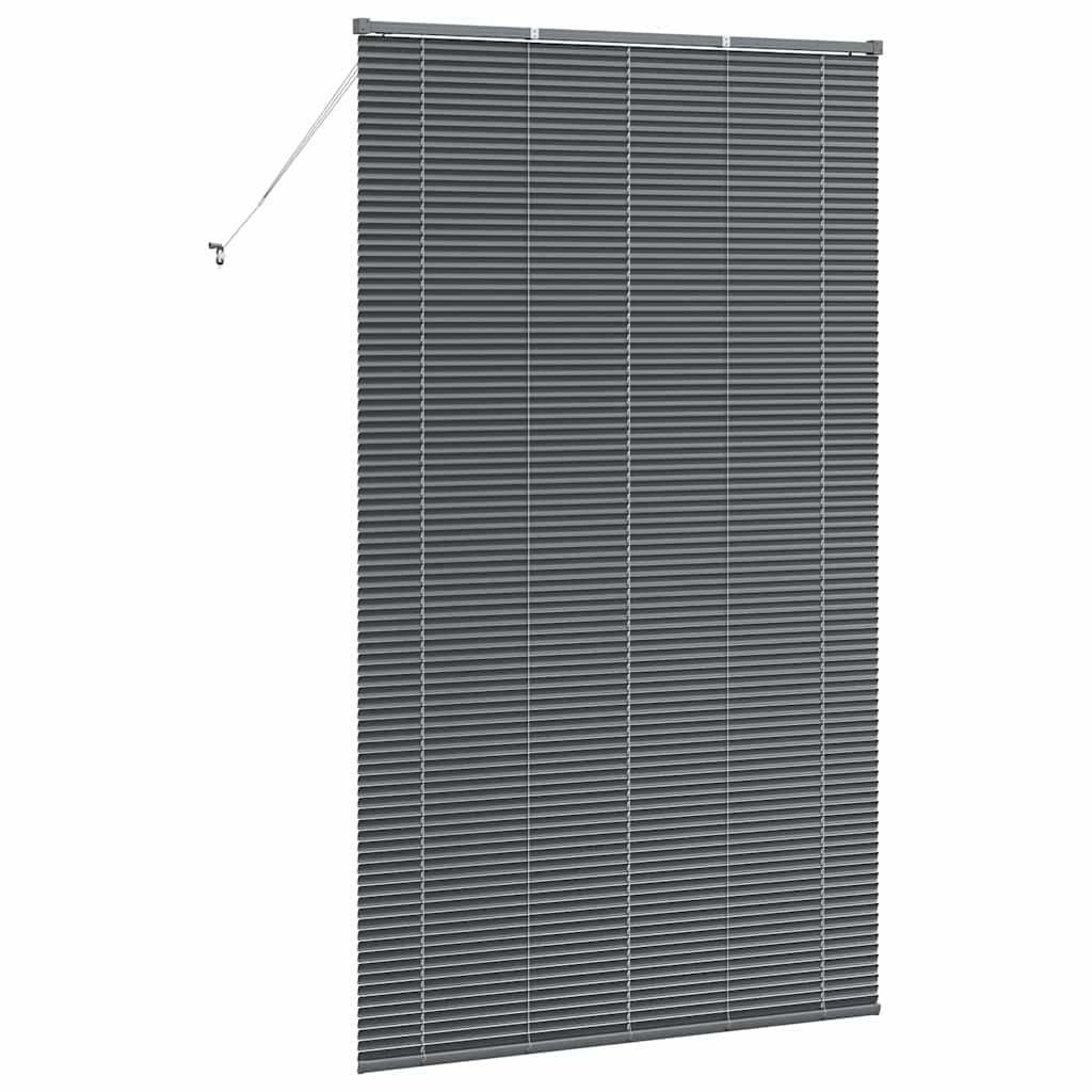 vidaXL Βενετσιάνικες Ρόδες Σκούρο Γκρι 220 x 130 εκ Αλουμίνιο