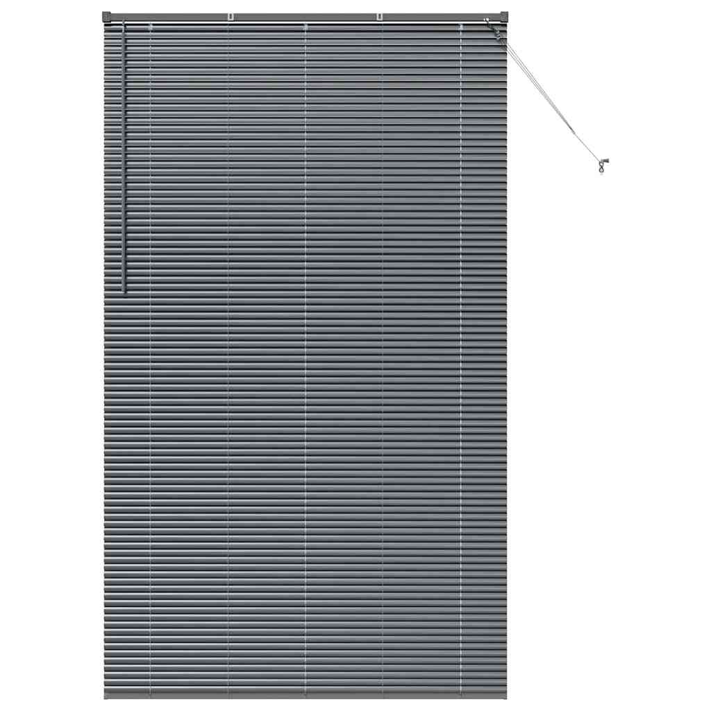 vidaXL Βενετσιάνικες Ρόδες Σκούρο Γκρι 220 x 130 εκ Αλουμίνιο