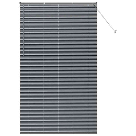 vidaXL Βενετσιάνικες Ρόδες Σκούρο Γκρι 220 x 130 εκ Αλουμίνιο