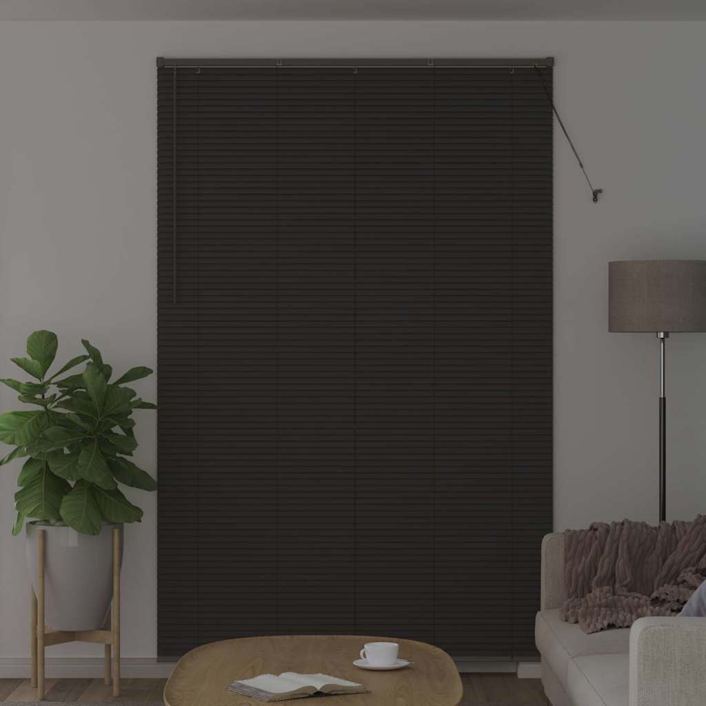 vidaXL Βενετσιάνικες Ρόδες Σκούρο Γκρι 220 x 140 cm Αλουμίνιο