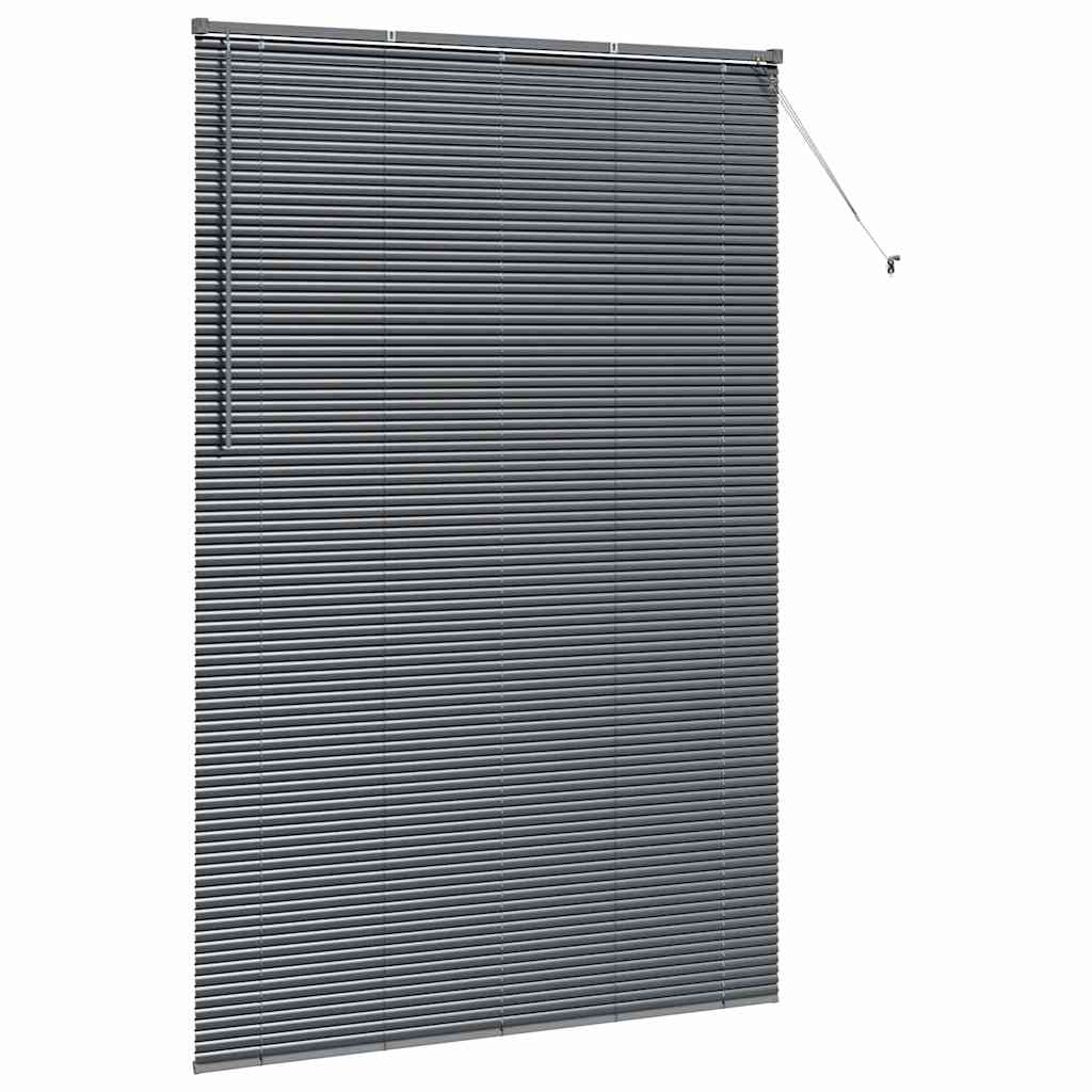 vidaXL Βενετσιάνικες Ρόδες Σκούρο Γκρι 220 x 140 cm Αλουμίνιο