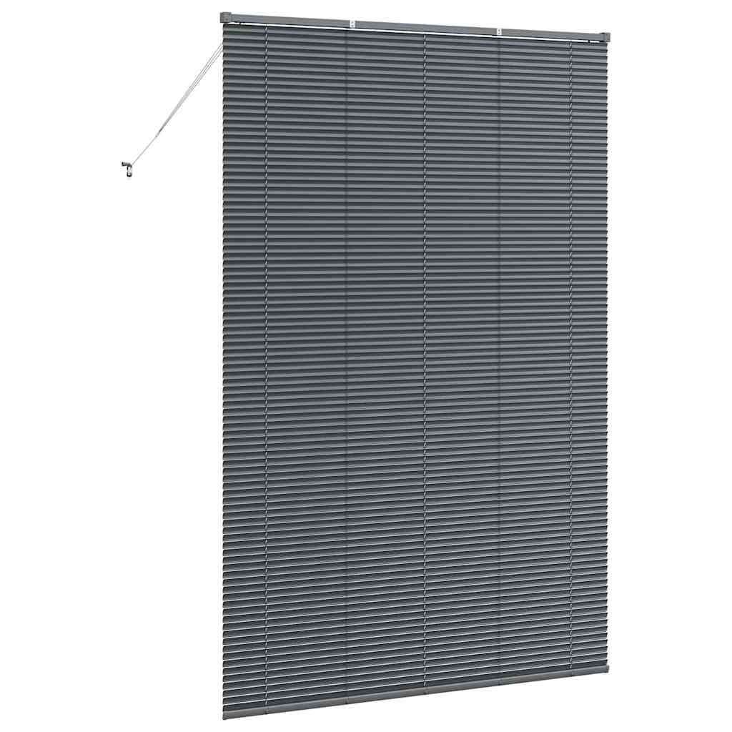 vidaXL Βενετσιάνικες Ρόδες Σκούρο Γκρι 220 x 140 cm Αλουμίνιο