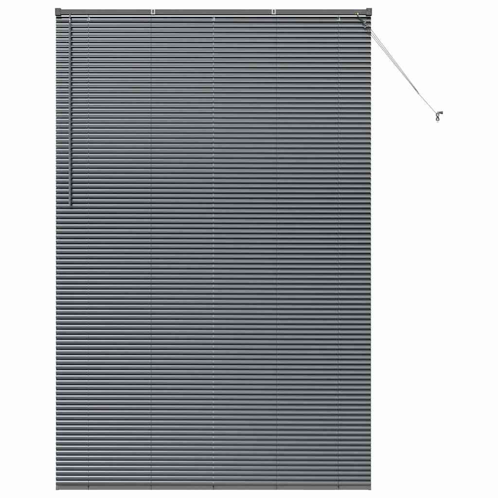 vidaXL Βενετσιάνικες Ρόδες Σκούρο Γκρι 220x150εκ Αλουμίνιο