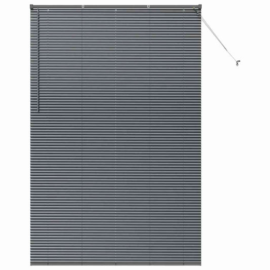 vidaXL Βενετσιάνικες Ρόδες Σκούρο Γκρι 220x150εκ Αλουμίνιο