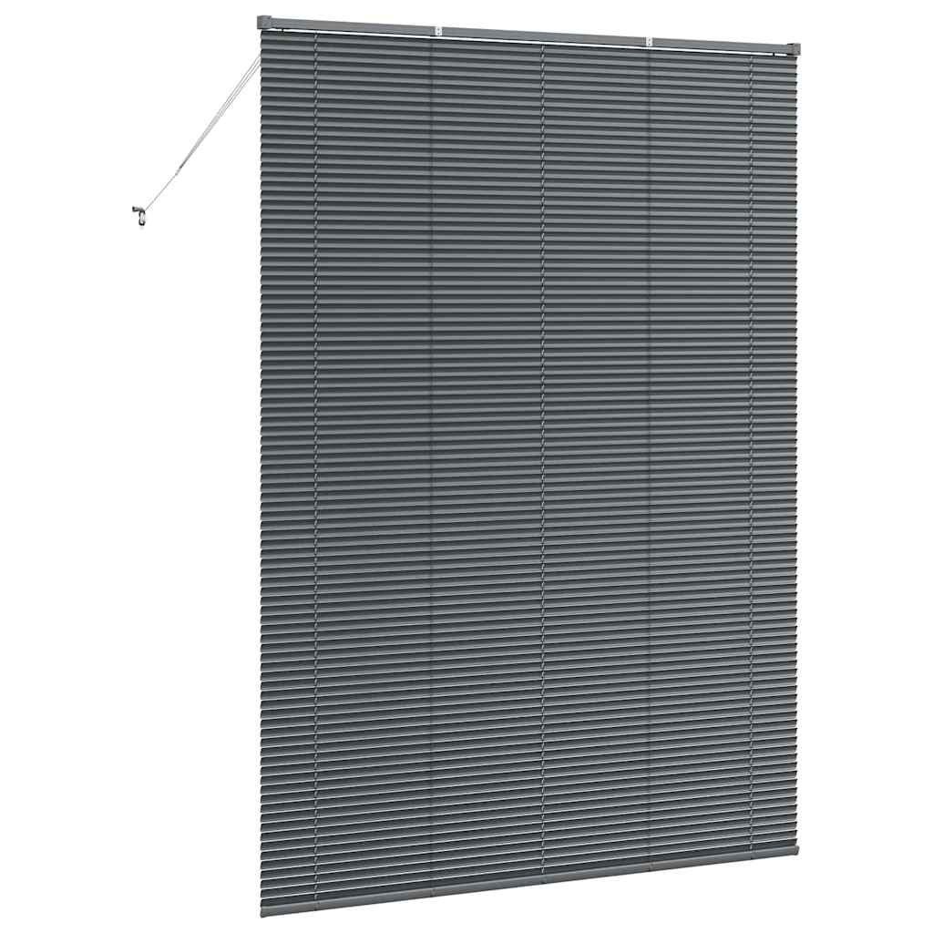 vidaXL Βενετσιάνικες Ρόδες Σκούρο Γκρι 220 x 155 εκ Αλουμίνιο