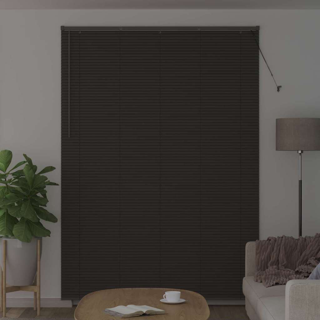 vidaXL Βενετσιάνικες Ρόδες Σκούρο Γκρι 220 x 160 εκ Αλουμίνιο