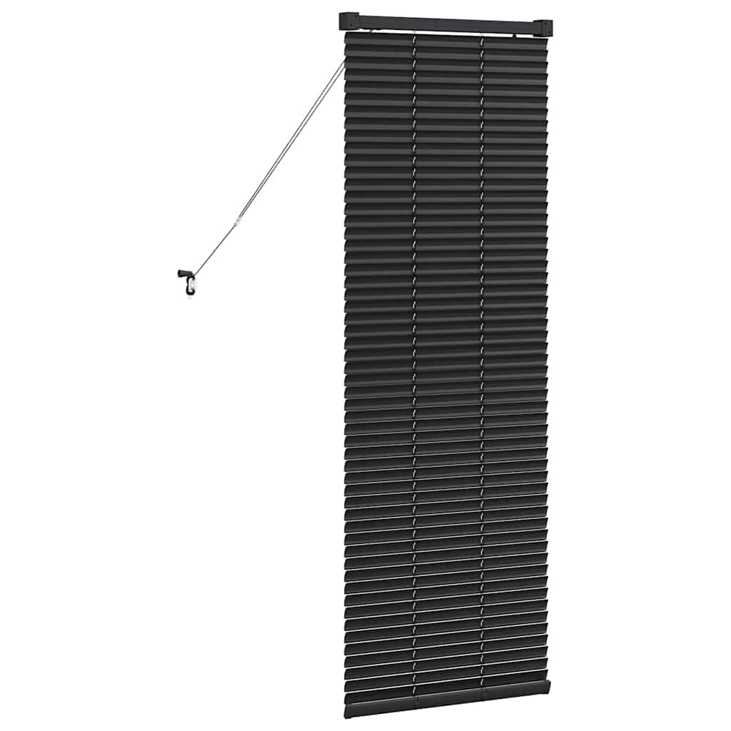 vidaXL Βενετσιάνικες Ρόδες Μαύρο 130 x 45 εκ Αλουμίνιο