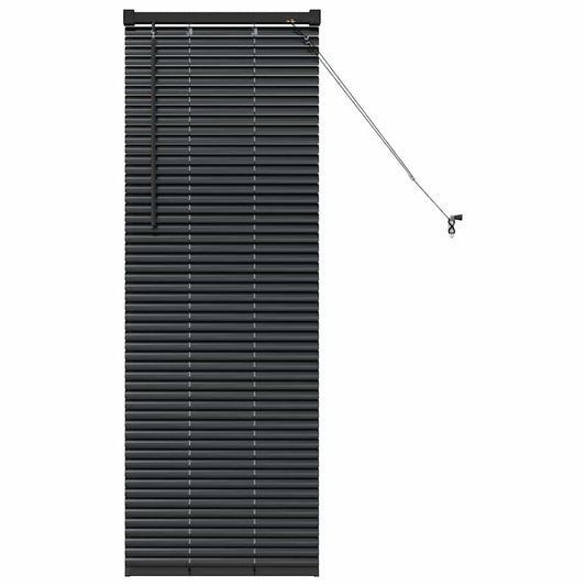 vidaXL Βενετσιάνικες Ρόδες Μαύρο 130 x 50 εκ Αλουμίνιο