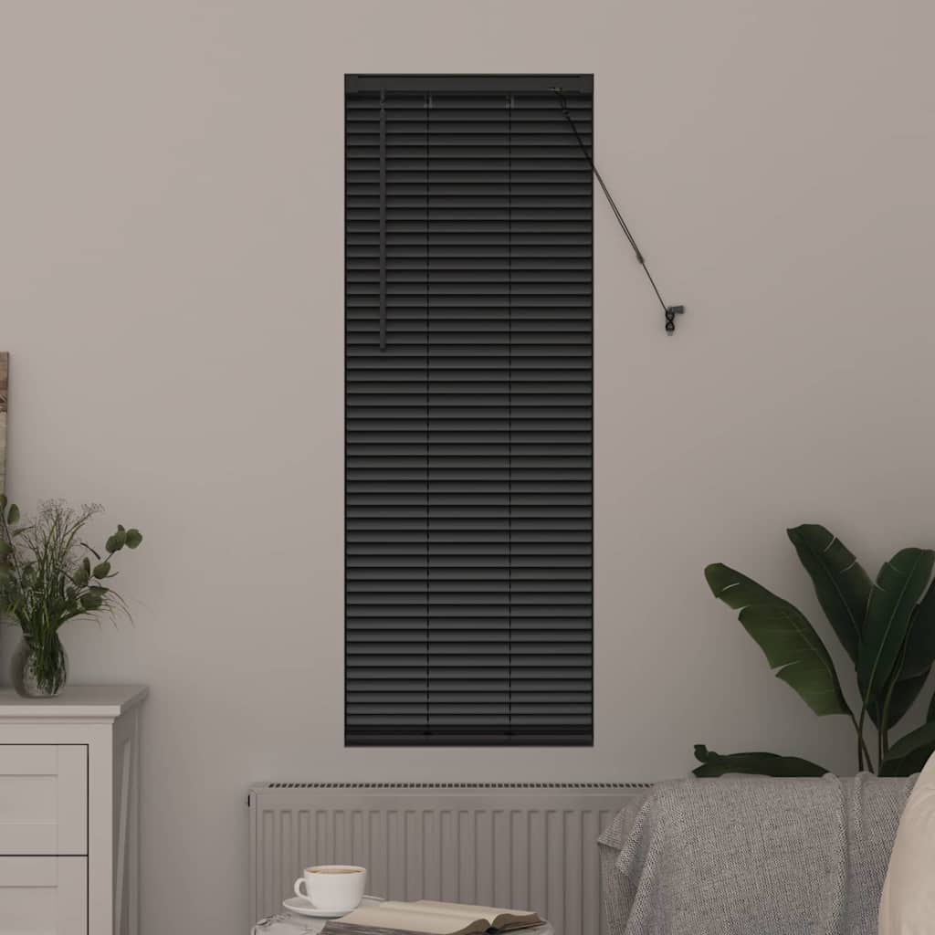 vidaXL Βενετσιάνικες Ρόδες Μαύρο 130 x 55 εκ Αλουμίνιο