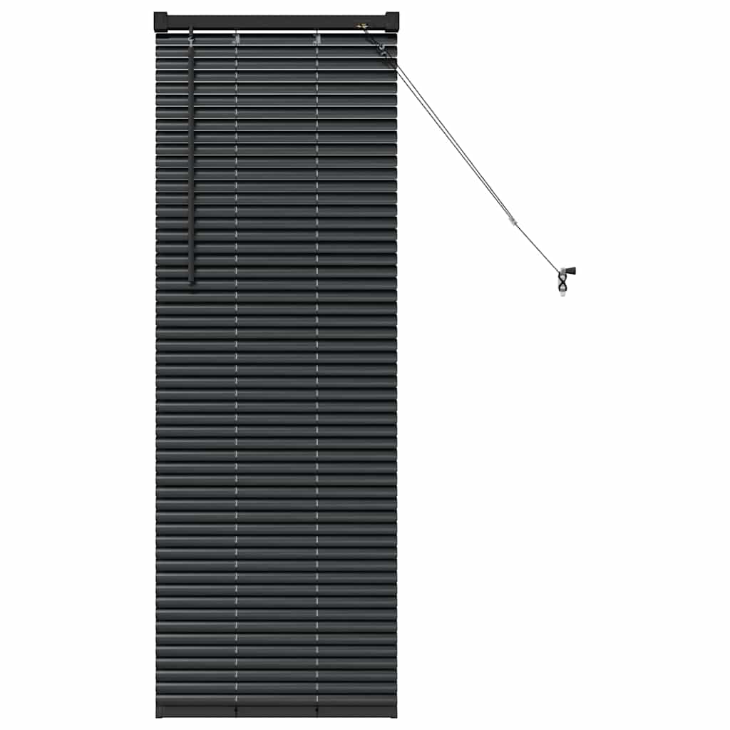 vidaXL Βενετσιάνικες Ρόδες Μαύρο 130 x 55 εκ Αλουμίνιο