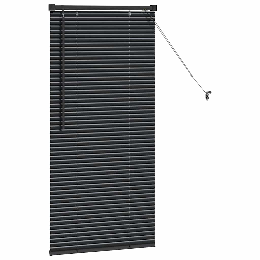 vidaXL Βενετσιάνικες Ρόδες Μαύρο 130 x 60 εκ Αλουμίνιο