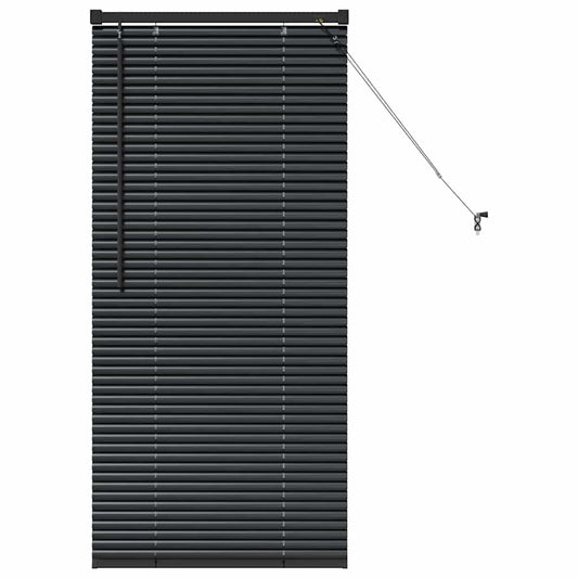 vidaXL Βενετσιάνικες Ρόδες Μαύρο 60 x 2,5 x 130 εκ Αλουμίνιο