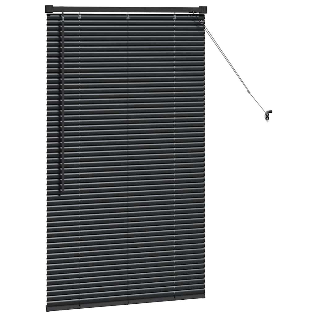 vidaXL Βενετσιάνικες Ρόδες Μαύρο 130 x 70 εκ Αλουμίνιο