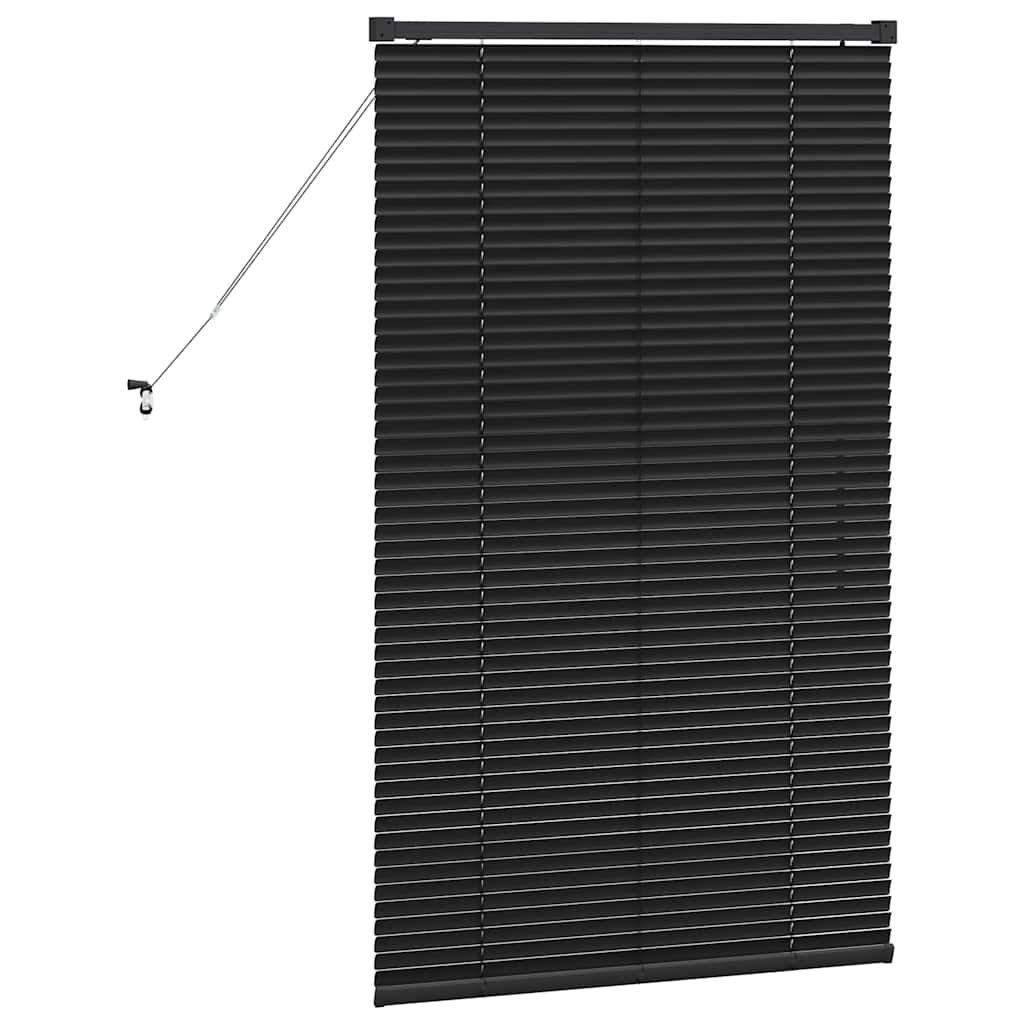 vidaXL Βενετσιάνικες Ρόδες Μαύρο 130 x 70 εκ Αλουμίνιο