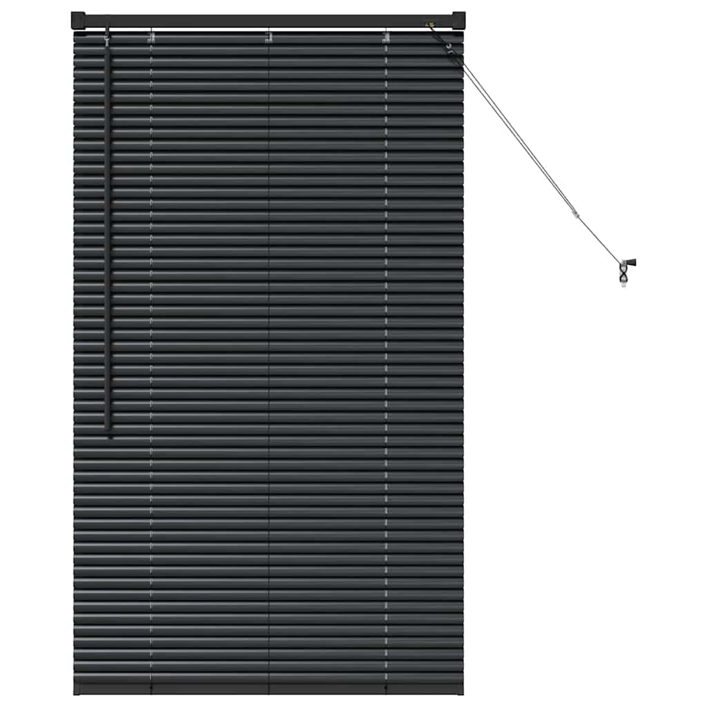 vidaXL Βενετσιάνικες Ρόδες Μαύρο 130 x 70 εκ Αλουμίνιο