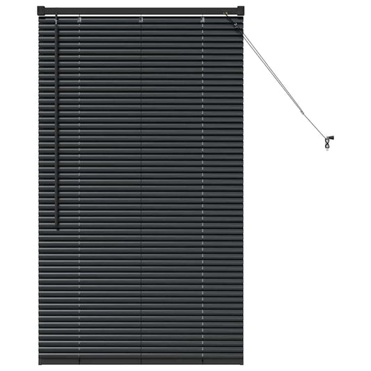 vidaXL Βενετσιάνικες Ρόδες Μαύρο 130 x 70 εκ Αλουμίνιο