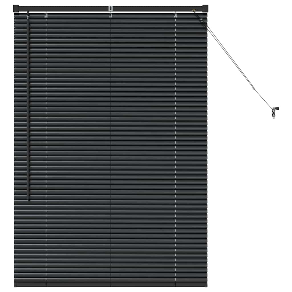 vidaXL Βενετσιάνικες Ρόδες Μαύρο 130 x 85 εκ Αλουμίνιο