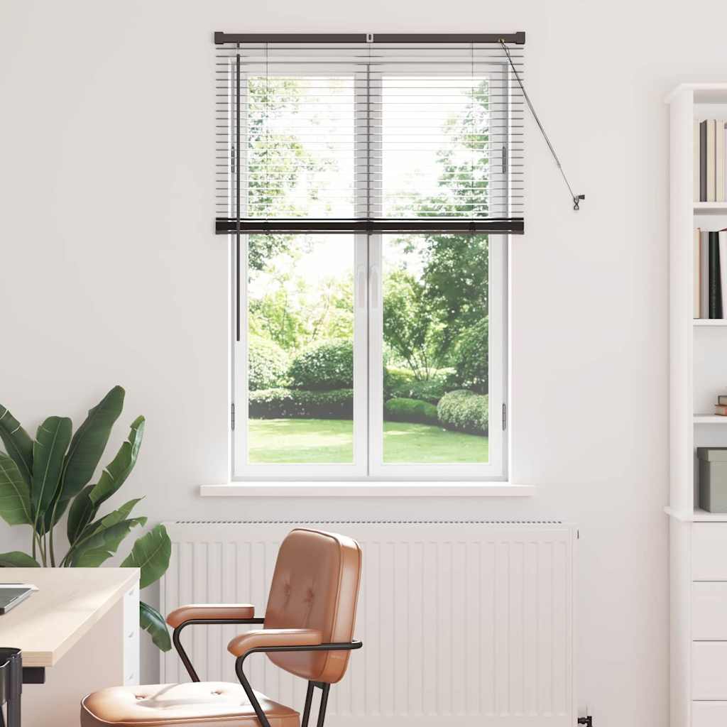 vidaXL Βενετσιάνικες Ρόδες Μαύρο 130 x 95 εκ Αλουμίνιο
