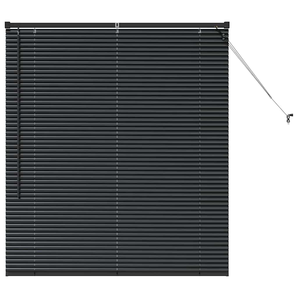 vidaXL Βενετσιάνικες Ρόδες Μαύρο 130 x 115 εκ Αλουμίνιο