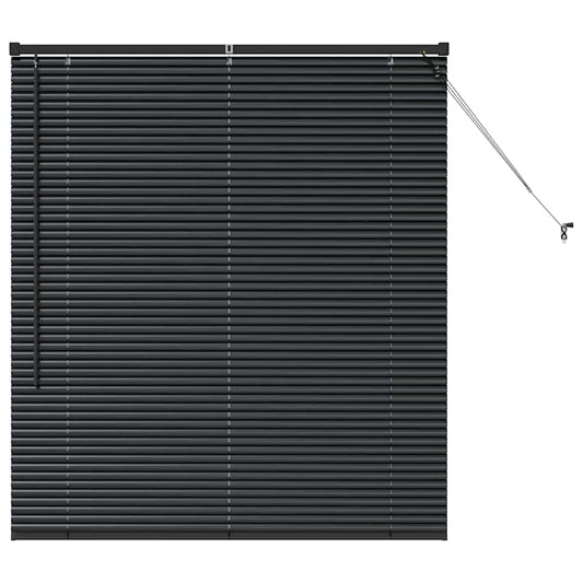 vidaXL Βενετσιάνικες Ρόδες Μαύρο 130 x 115 εκ Αλουμίνιο