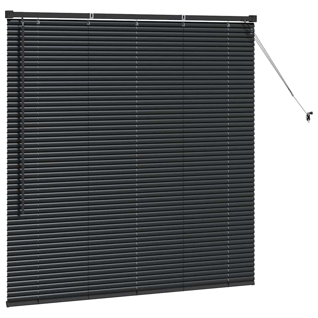 vidaXL Βενετσιάνικες Ρόδες Μαύρο 130 x 125 εκ Αλουμίνιο