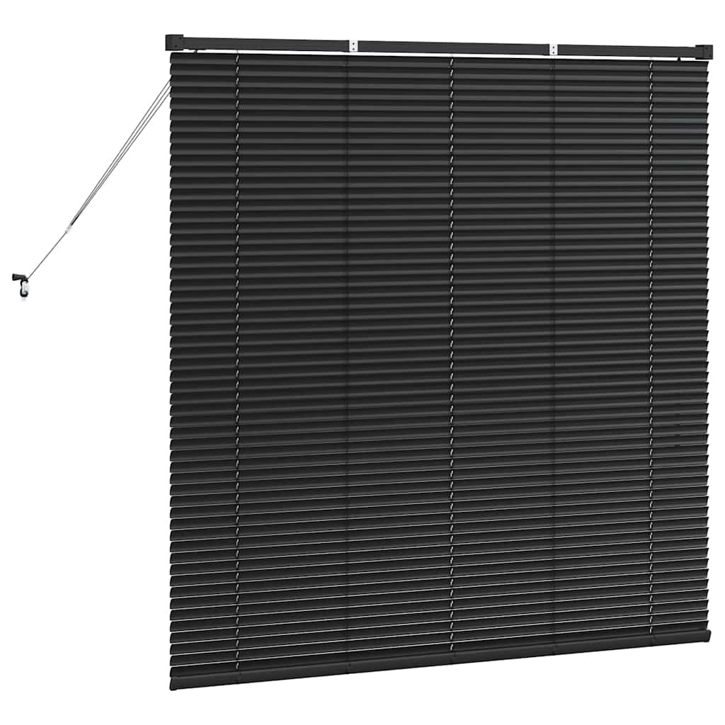 vidaXL Βενετσιάνικες Ρόδες Μαύρο 130 x 135 εκ Αλουμίνιο
