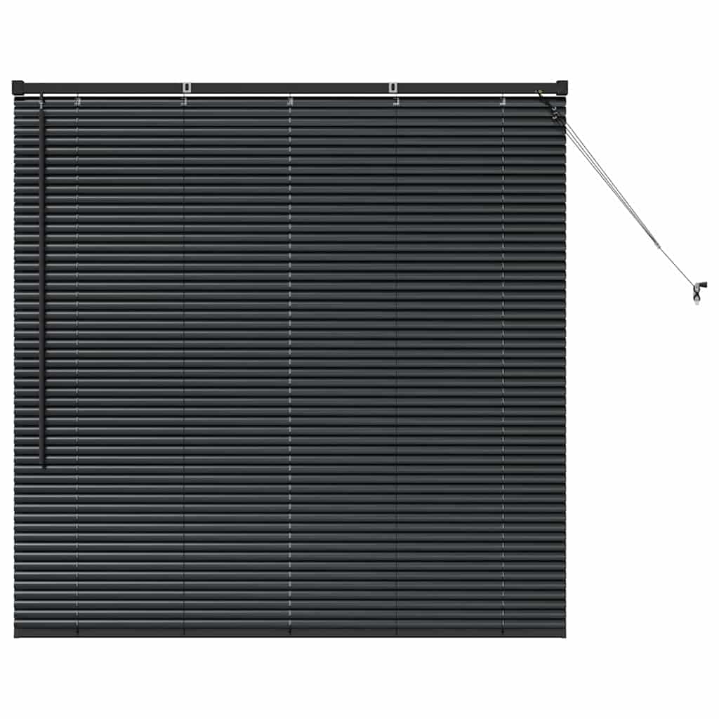 vidaXL Βενετσιάνικες Ρόδες Μαύρο 130 x 135 εκ Αλουμίνιο