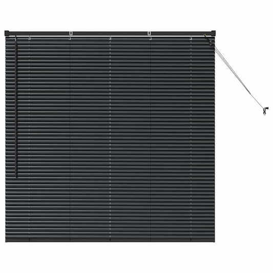 vidaXL Βενετσιάνικες Ρόδες Μαύρο 130 x 135 εκ Αλουμίνιο
