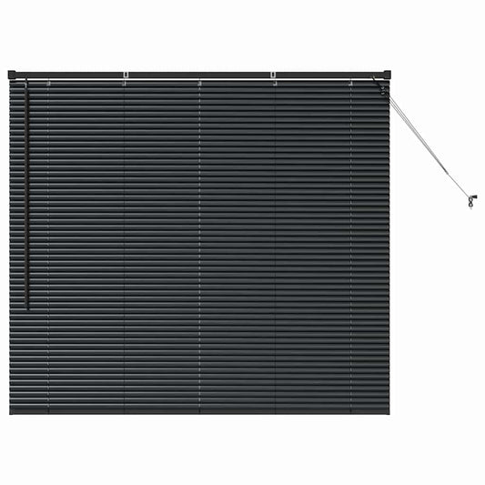 vidaXL Βενετσιάνικες Ρόδες Μαύρο 130 x 145 εκ Αλουμίνιο