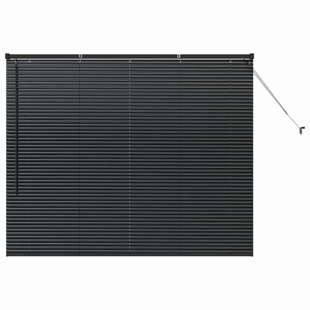 vidaXL Βενετσιάνικες Ρόδες Μαύρο 130 x 155 εκ Αλουμίνιο