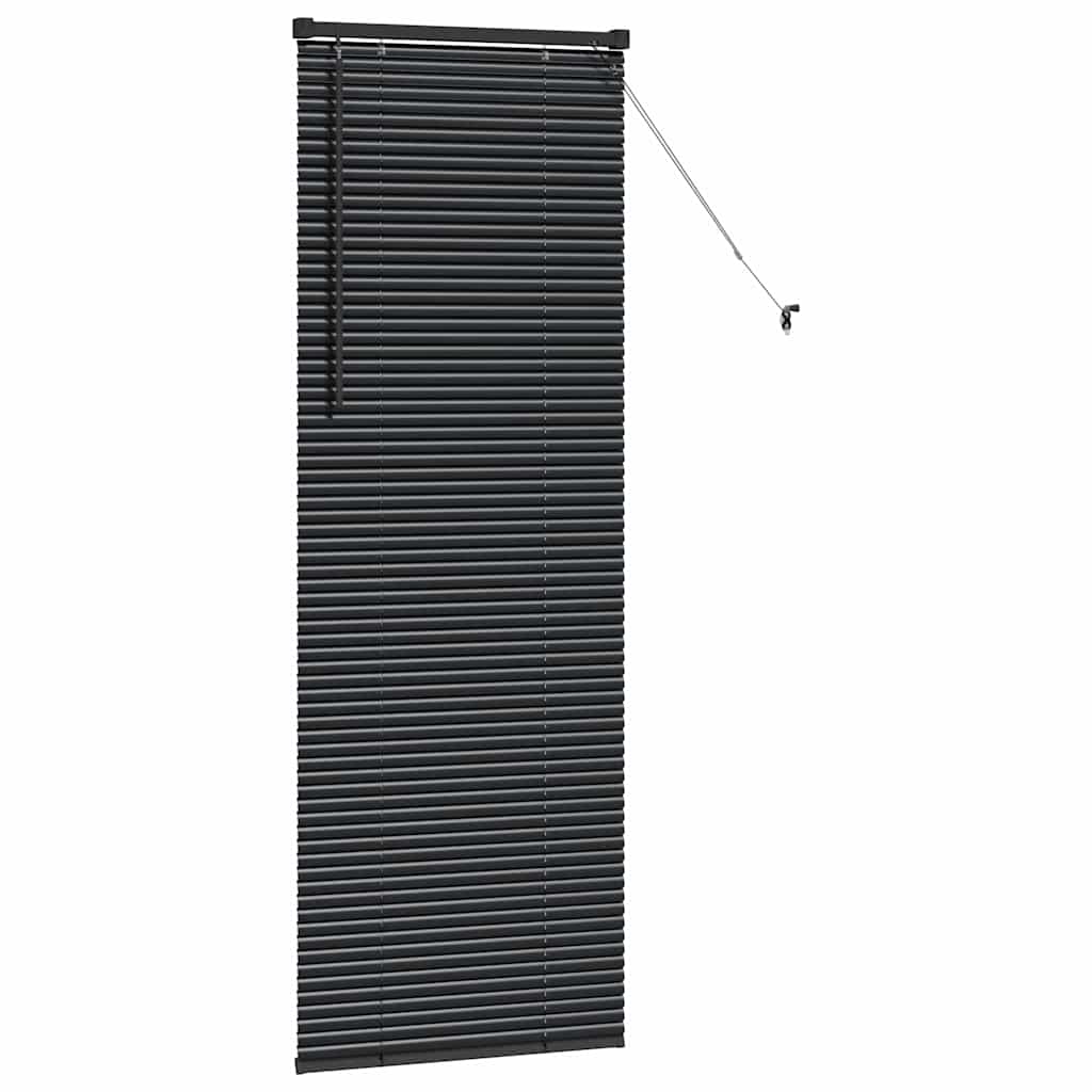 vidaXL Βενετσιάνικες Ρόδες Μαύρο 175 x 55 εκ Αλουμίνιο