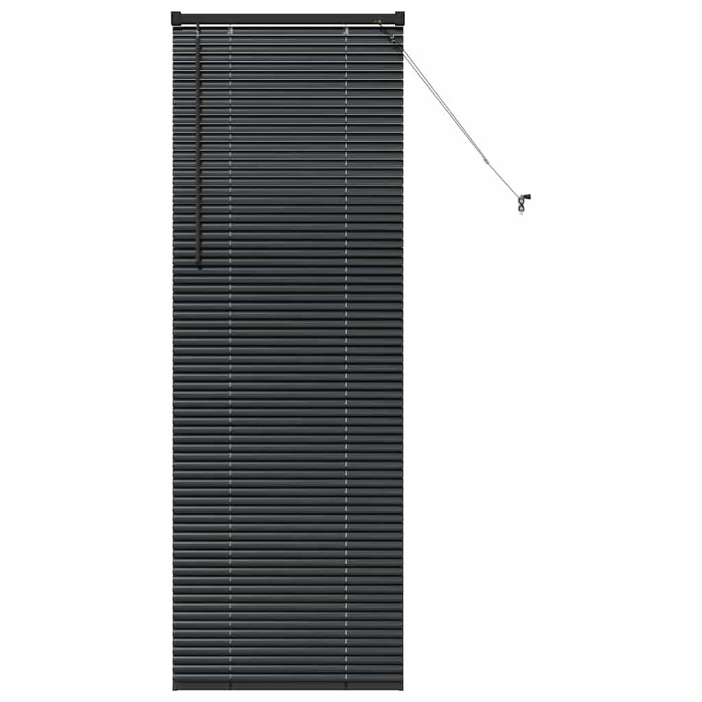 vidaXL Βενετσιάνικες Ρόδες Μαύρο 175 x 55 εκ Αλουμίνιο