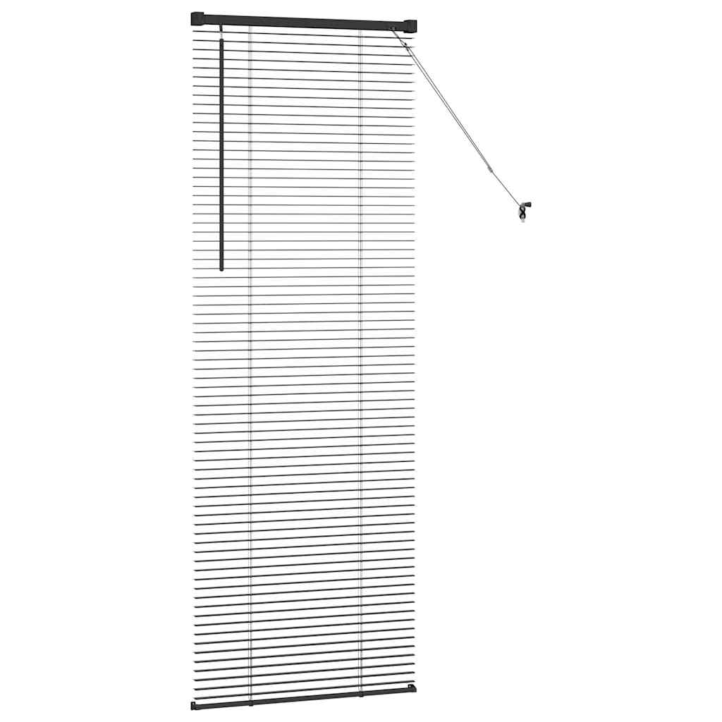 vidaXL Βενετσιάνικες Ρόδες Μαύρο 175 x 65 εκ Αλουμίνιο