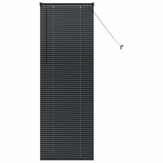 vidaXL Βενετσιάνικες Ρόδες Μαύρο 175 x 65 εκ Αλουμίνιο