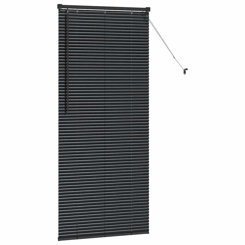 vidaXL Βενετσιάνικες Ρόδες Μαύρο 175 x 70 εκ Αλουμίνιο