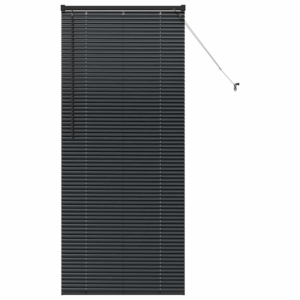 vidaXL Βενετσιάνικες Ρόδες Μαύρο 175 x 70 εκ Αλουμίνιο