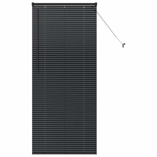 vidaXL Βενετσιάνικες Ρόδες Μαύρο 175 x 80 εκ Αλουμίνιο