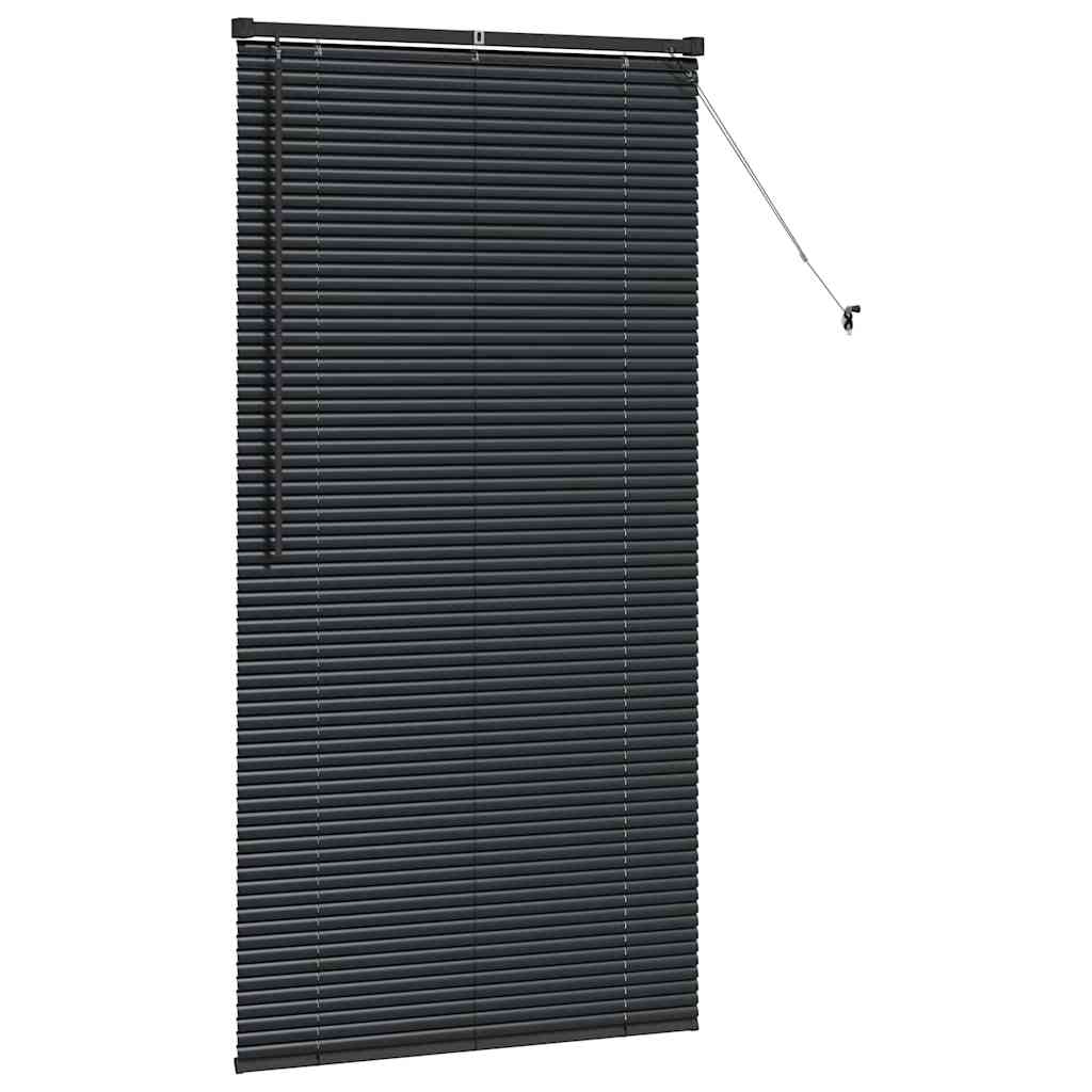 vidaXL Βενετσιάνικες Ρόδες Μαύρο 175 x 85 εκ Αλουμίνιο