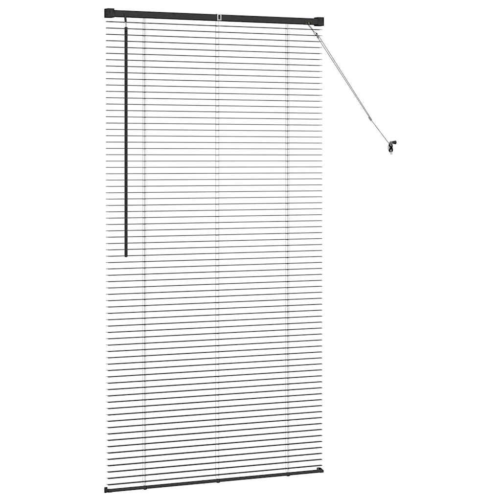 vidaXL Βενετσιάνικες Ρόδες Μαύρο 175 x 85 εκ Αλουμίνιο