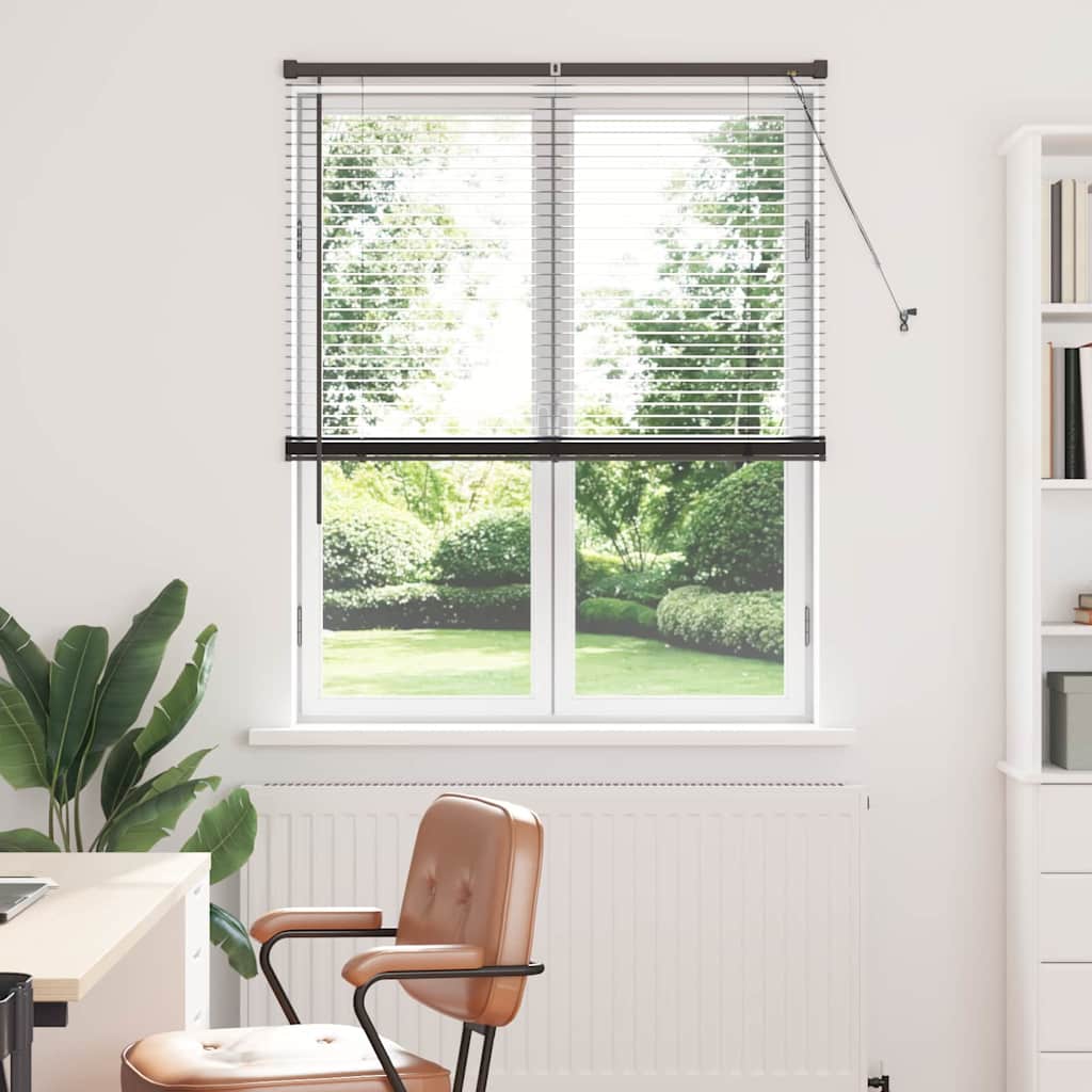 vidaXL Βενετσιάνικες Ρόδες Μαύρο 175 x 100 εκ. Αλουμίνιο